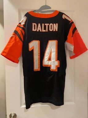 VINTAGE Andy Dalton Cincinnati Bengals Football Jersey - Black & Orange